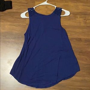 Navy blue tank top